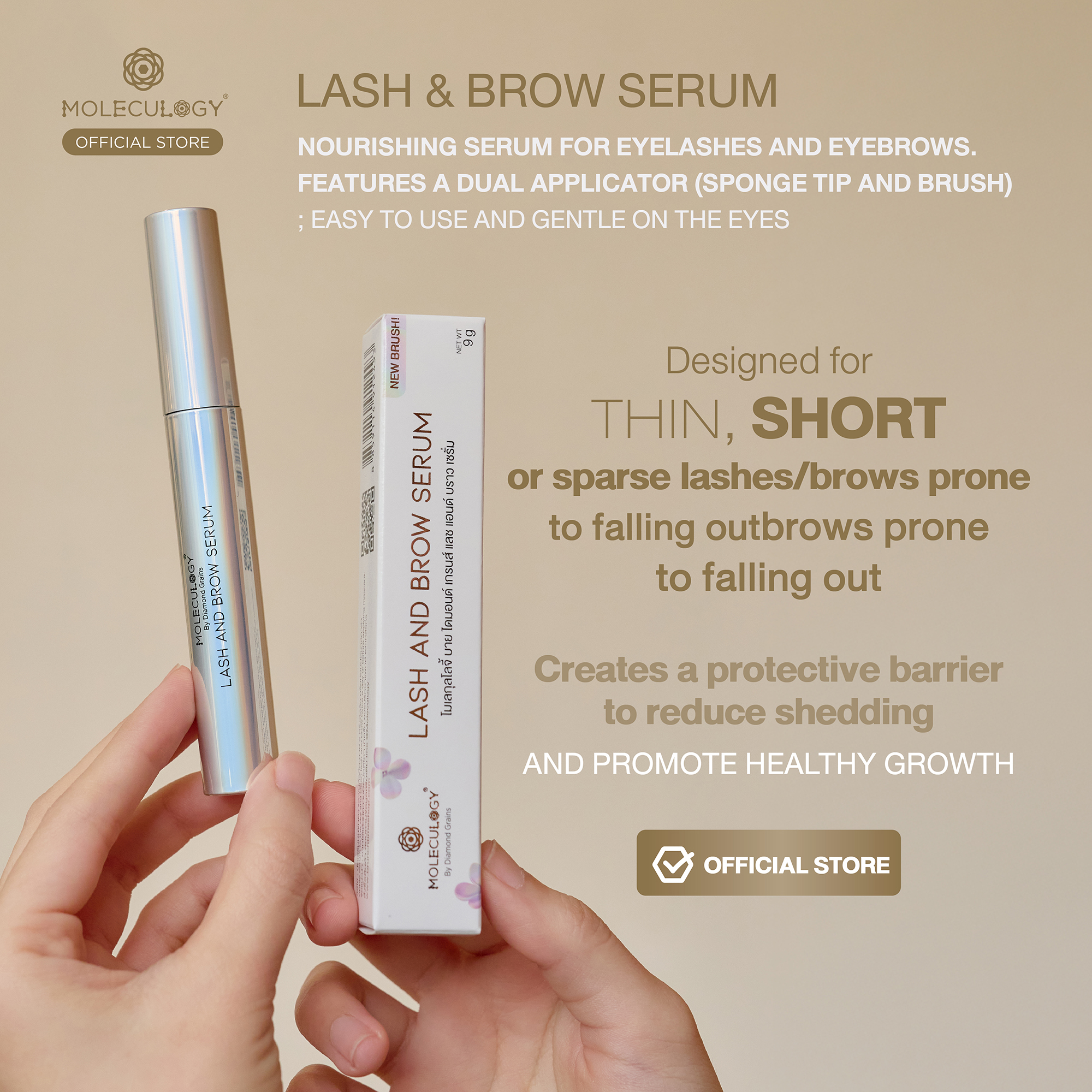 Moleculogy Lash & Brow Serum (9g)