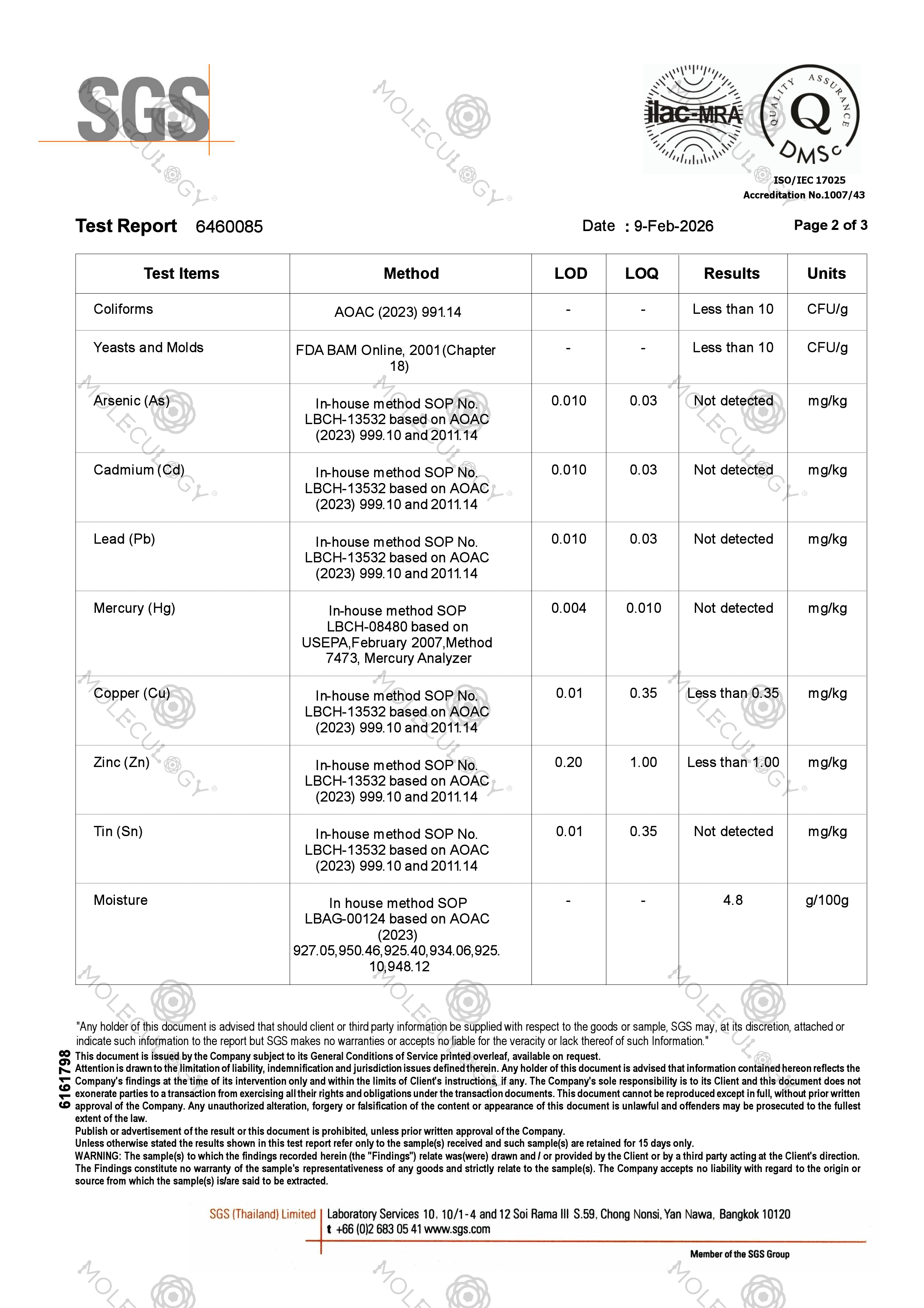 Moleculogy CeraHidra Collagen (15 Sachets) - Test Results (17)
