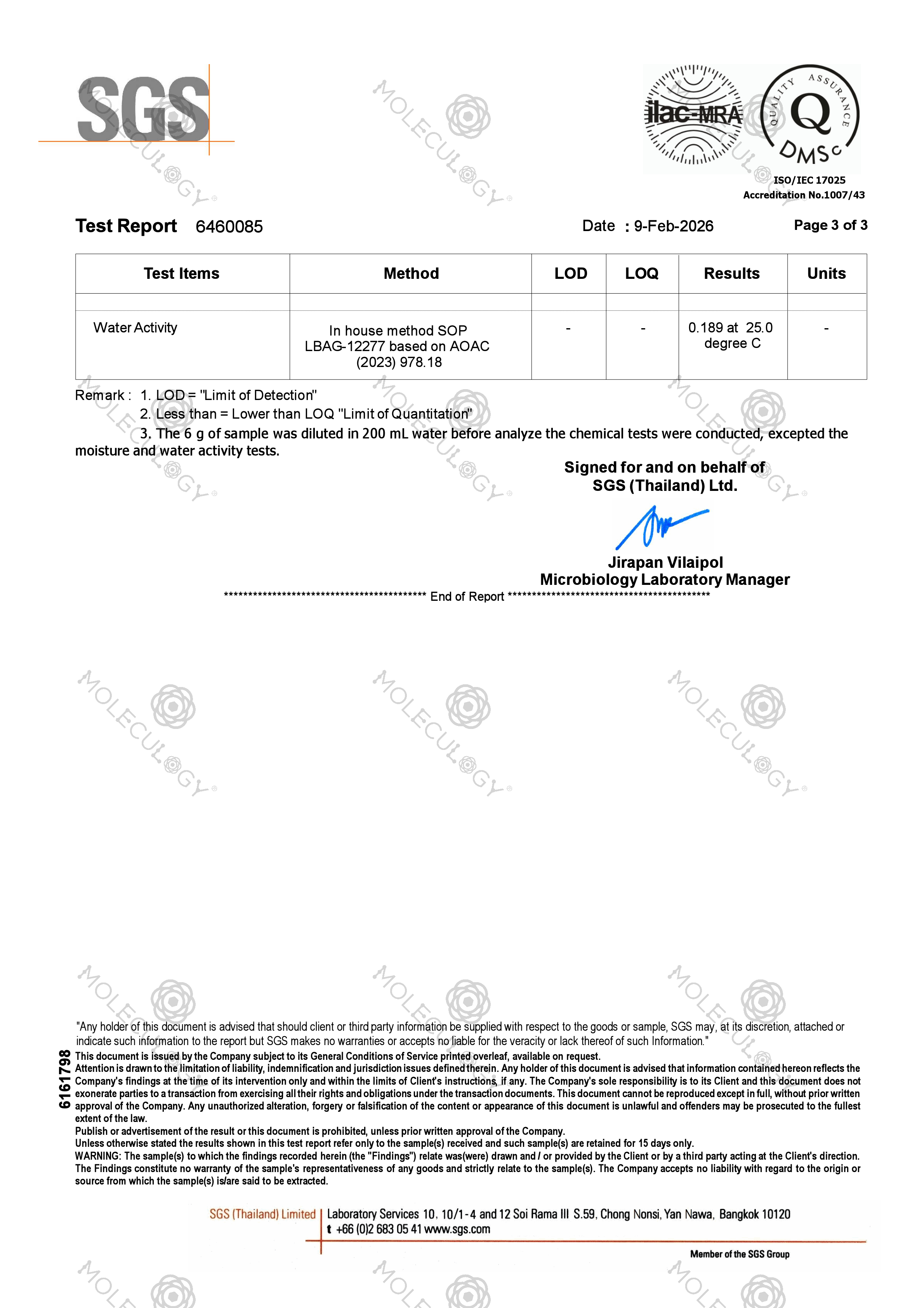 Moleculogy CeraHidra Collagen (15 Sachets) - Test Results (18)
